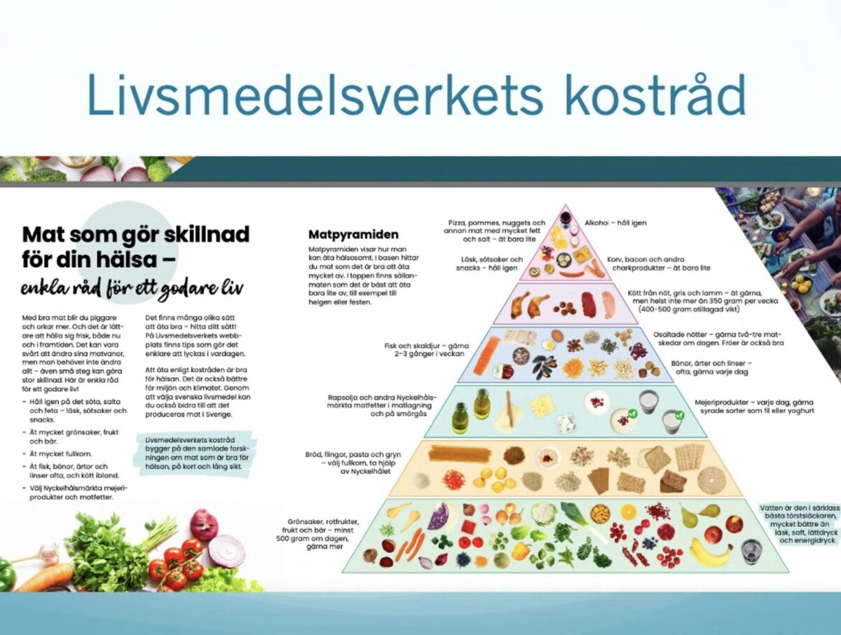 Livsmedelsverket - matpyramid - lektion 4