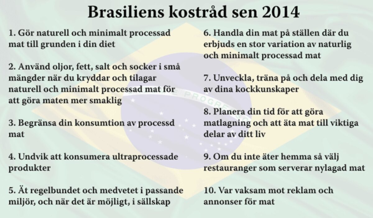 Brasiliens kostråd - lektion 4