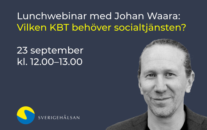 Webinar Johan Waara om socialtjänsten och KBT