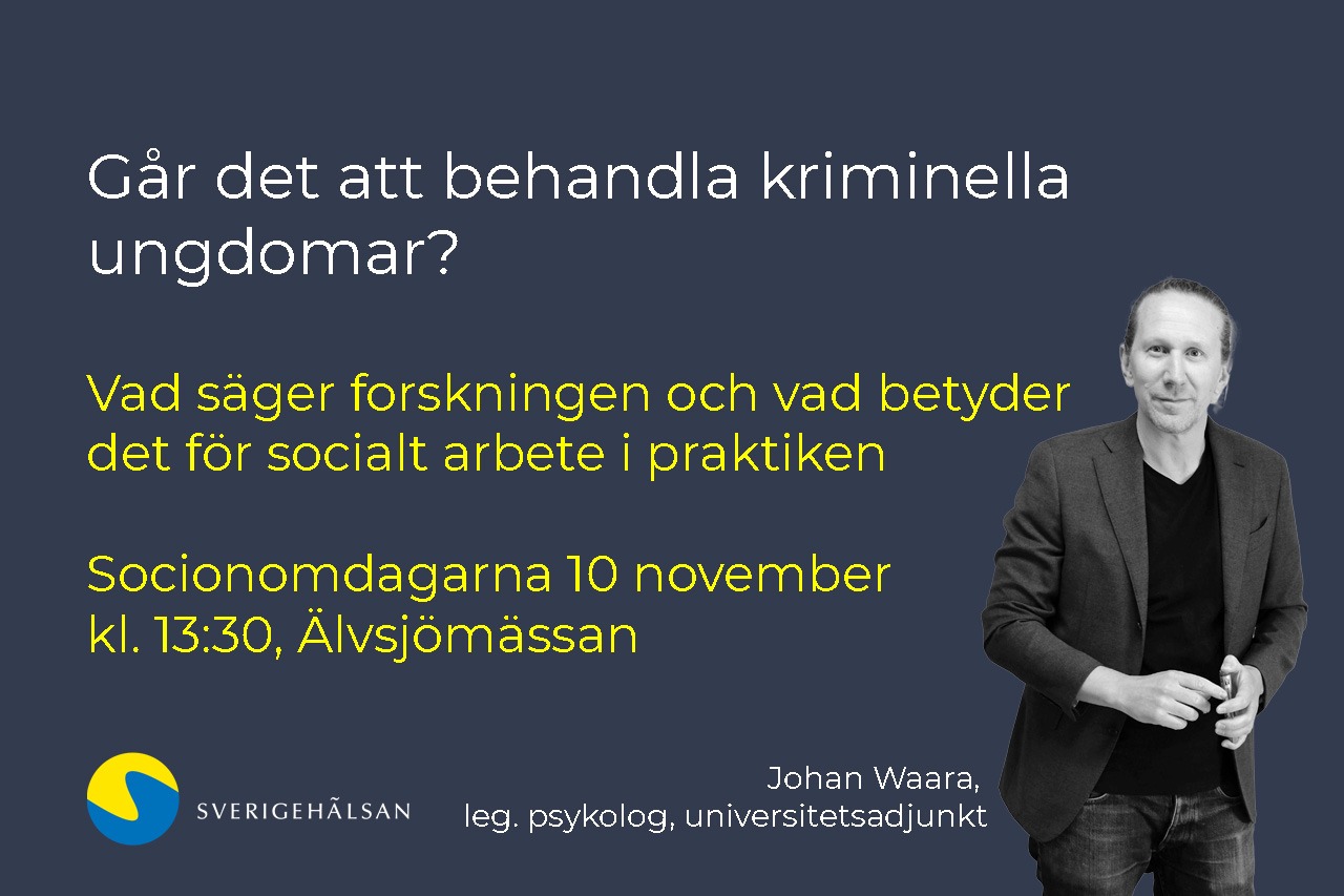 Johan Waara föreläsning Socionomdagarna 2026